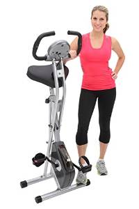 Exerpeutic Folding Magnetic Upright Bike with Pulse